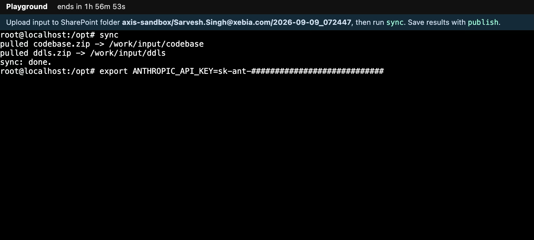Setting the API key